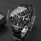 NORDENN™ ChronoLux Watch – Luxe Quartz Herenhorloge met Kalender | Zakelijk & Elegant Design