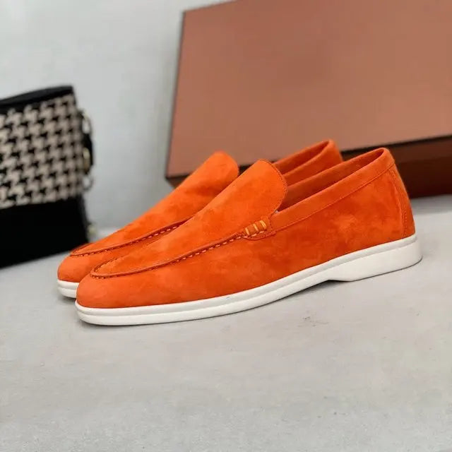 NORDENN™ UrbanCraft Loafers – Leren Suède Herenschoenen | Comfortabele Handgemaakte Instappers