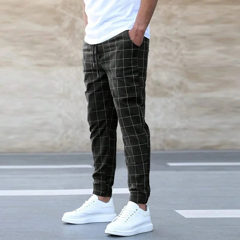 NORDENN™ StripeForm Pants – Slim Fit Jogger Chino met Zijstreep | Casual Stretchbroek Heren