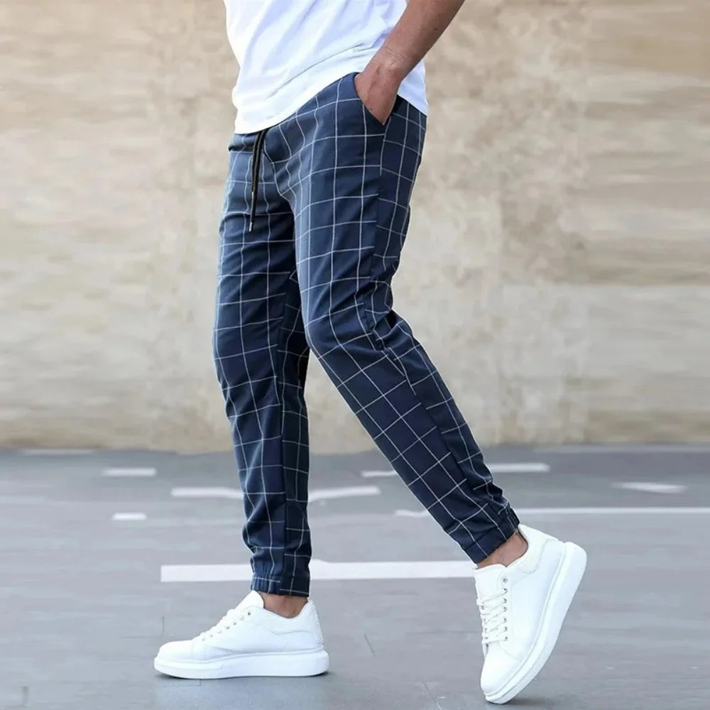 NORDENN™ StripeForm Pants – Slim Fit Jogger Chino met Zijstreep | Casual Stretchbroek Heren