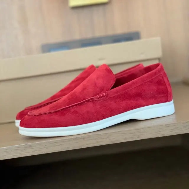 NORDENN™ UrbanCraft Loafers – Leren Suède Herenschoenen | Comfortabele Handgemaakte Instappers