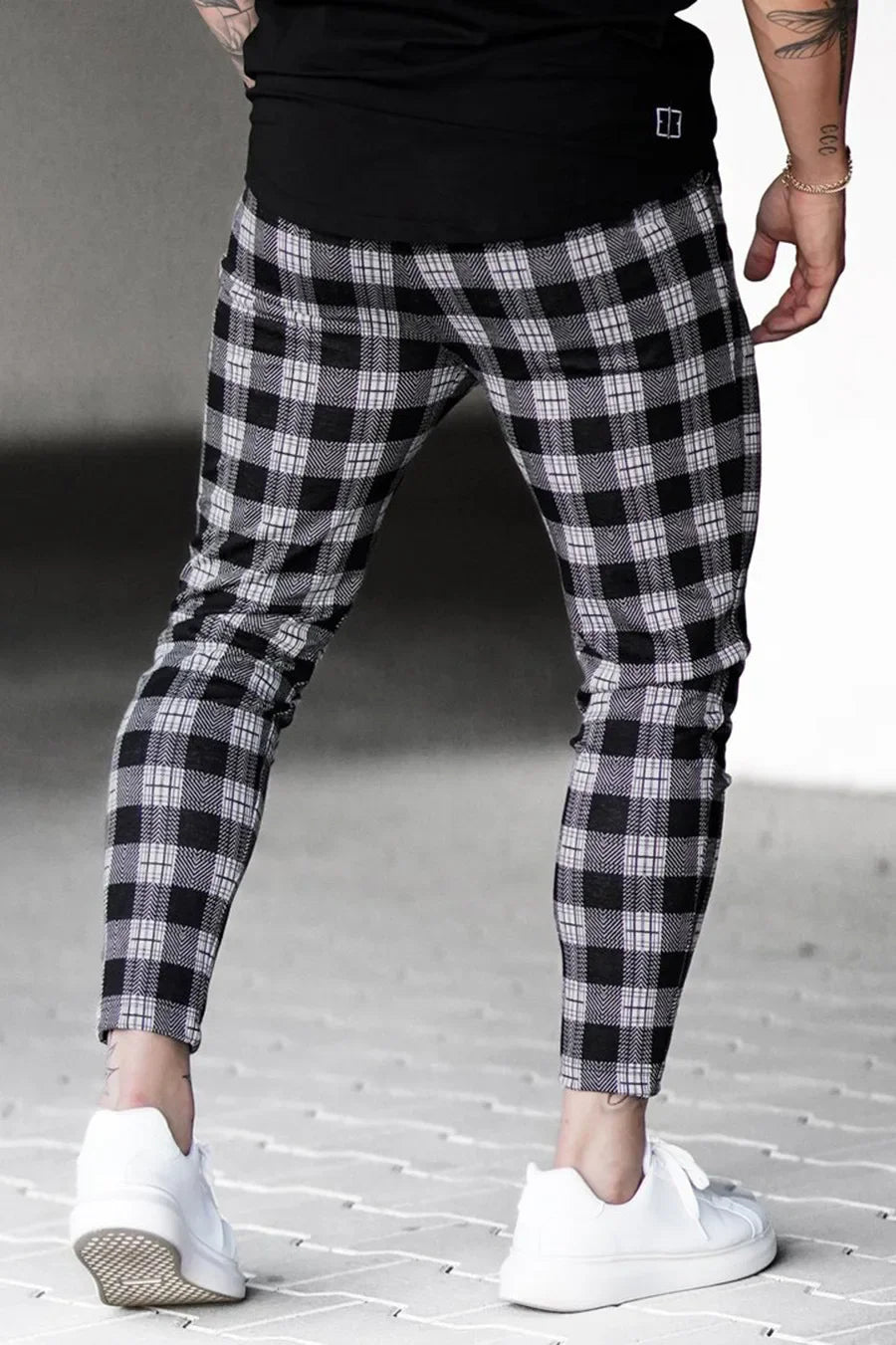 NORDENN™ PlaidFlex Pants – Geruite Slim Fit Broek voor Heren | Zakelijke Streetwear Look