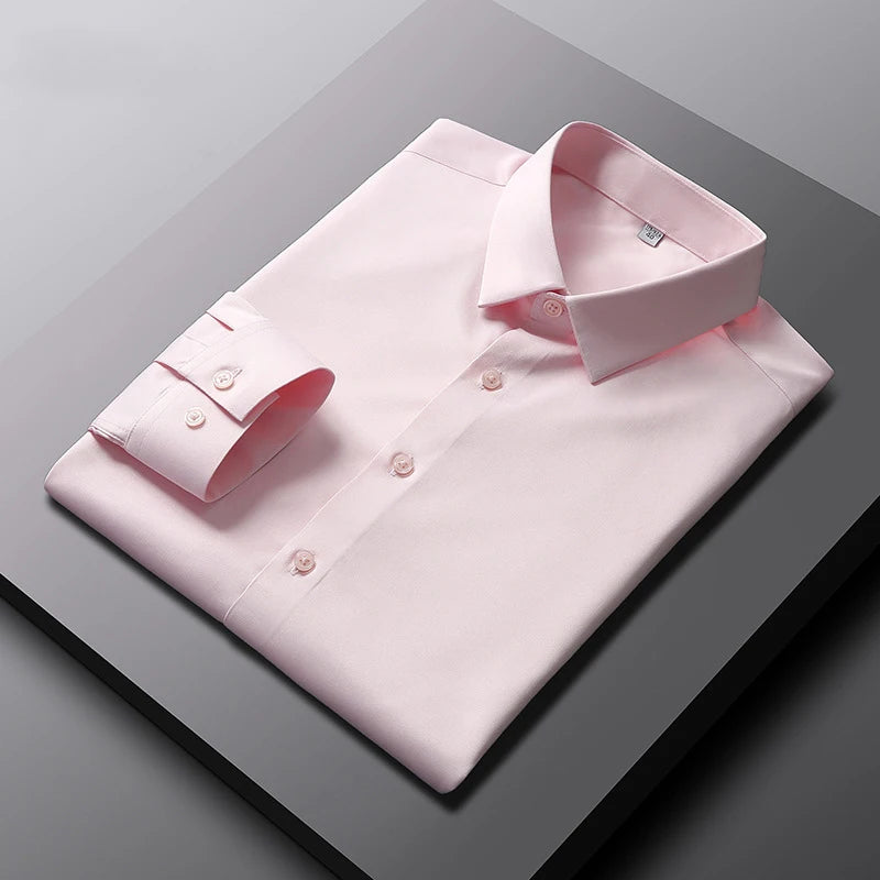 NORDENN™ IronFree Business Shirt – Strijkvrij Overhemd voor Heren | Lange Mouwen & Slim Fit