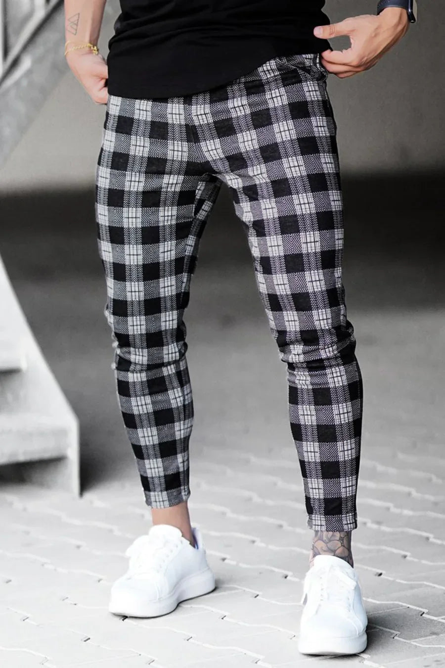NORDENN™ PlaidFlex Pants – Geruite Slim Fit Broek voor Heren | Zakelijke Streetwear Look