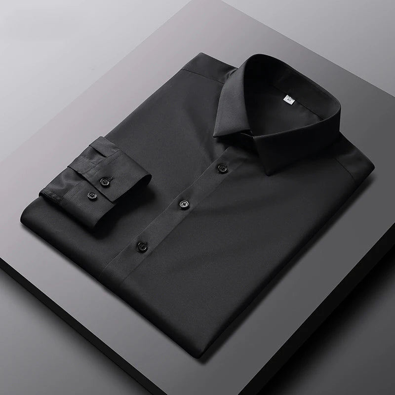 NORDENN™ IronFree Business Shirt – Strijkvrij Overhemd voor Heren | Lange Mouwen & Slim Fit