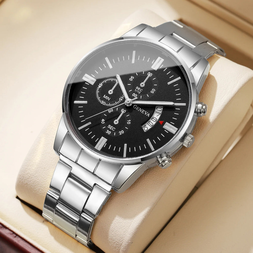 NORDENN™ ChronoLux Watch – Luxe Quartz Herenhorloge met Kalender | Zakelijk & Elegant Design