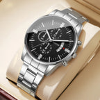 NORDENN™ ChronoLux Watch – Luxe Quartz Herenhorloge met Kalender | Zakelijk & Elegant Design