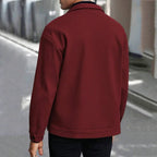 NORDENN™ Nordic Wool Jacket – Korte Winterjas voor Heren | Zakelijke Cardigan met Klassieke Look