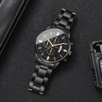 NORDENN™ ChronoLux Watch – Luxe Quartz Herenhorloge met Kalender | Zakelijk & Elegant Design