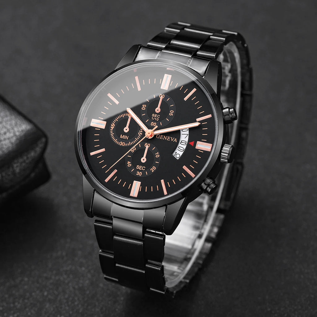NORDENN™ ChronoLux Watch – Luxe Quartz Herenhorloge met Kalender | Zakelijk & Elegant Design