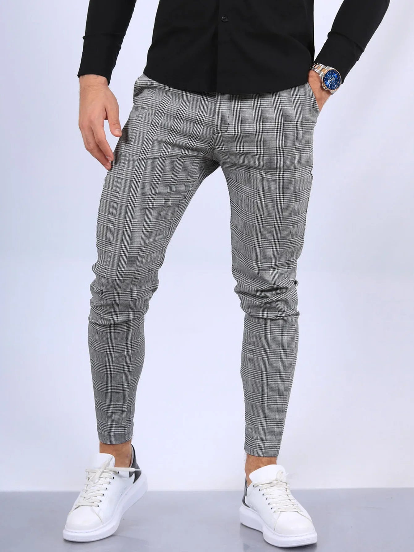 NORDENN™ TailorGrey Chino – Ankle Fit Stretchbroek voor Heren | Moderne Zakelijke Stijl