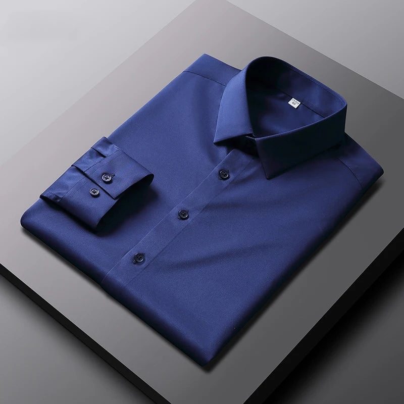 NORDENN™ IronFree Business Shirt – Strijkvrij Overhemd voor Heren | Lange Mouwen & Slim Fit